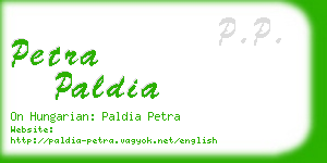 petra paldia business card